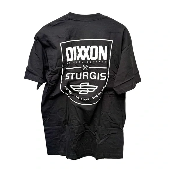 NWOT Dixxon Men's Sturgis The Ride The Roar The Rally Black Tee Shirt, Size XL - Picture 4 of 6